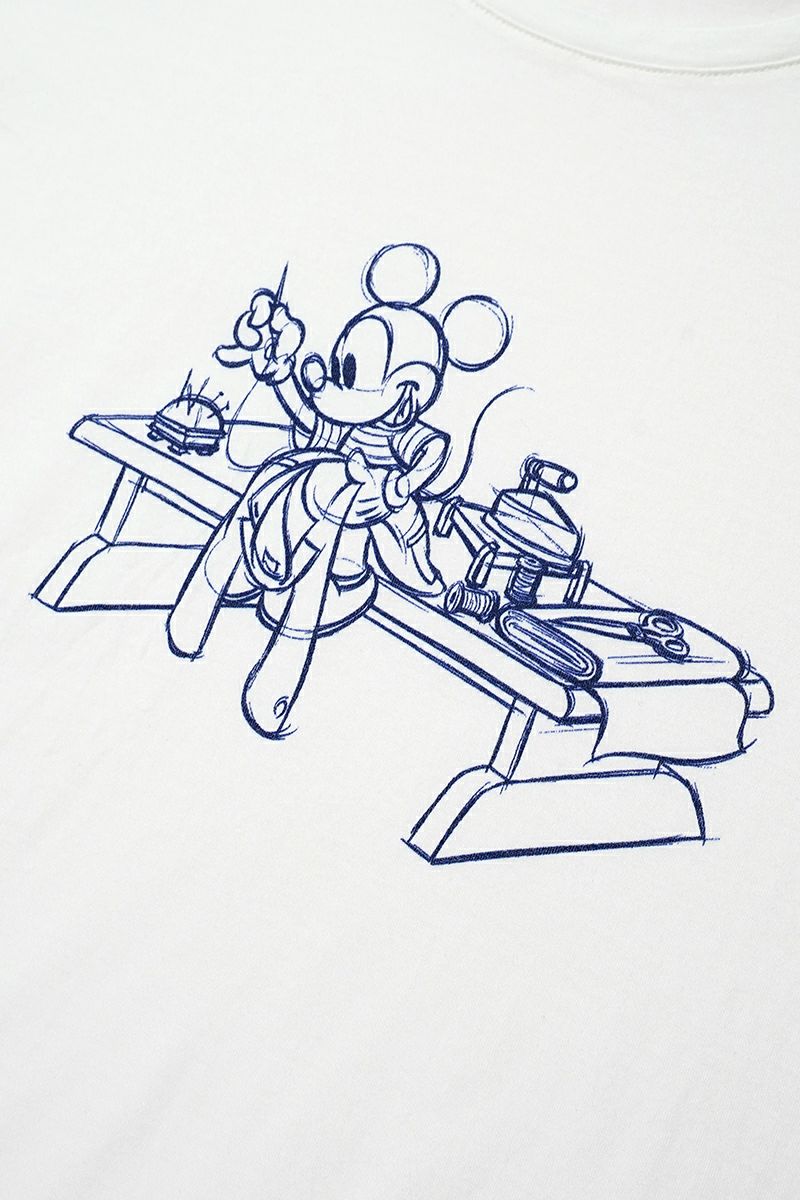 Porter Classic(ポータークラシック)DISNEY MICKEY MOUSE / PORTER CLASSIC OHARIKO COLLECTION T-SHIRT ディズニーミッキーマウス ポータークラシックお針子コレクションTシャツ DP-006-2183 -9