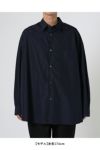 Graphpaper(グラフペーパー)High Count Regular Collar Round Cut Oversized Shirt GM233-50033B -14