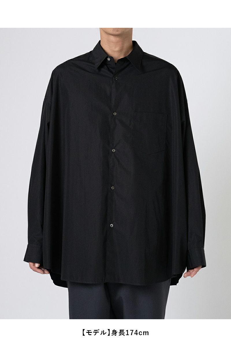 Graphpaper REGULAR-COLLAR SHIRTS サイズ3 Graphpaper * GM253-50180 Silicon Poplin Oversized Regular