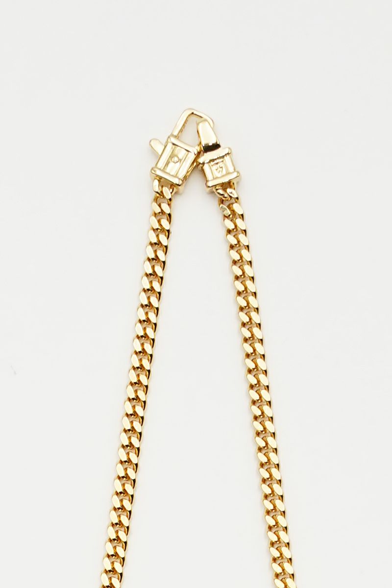 TOMWOOD(トムウッド)Curb Chain M Gold N13029CCM01S925-9K -1