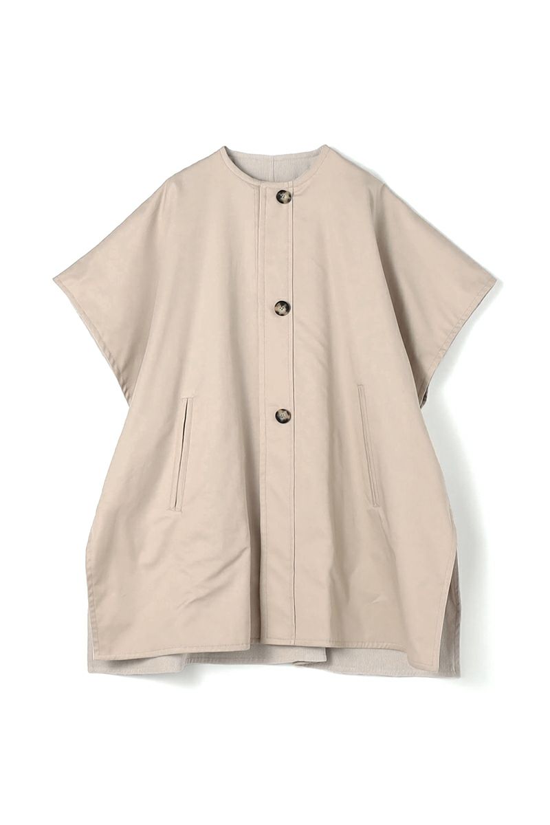 MACPHEE(マカフィー)ストレッチコーデュロイ ノーカラーマント 12-08-34-08138 -3