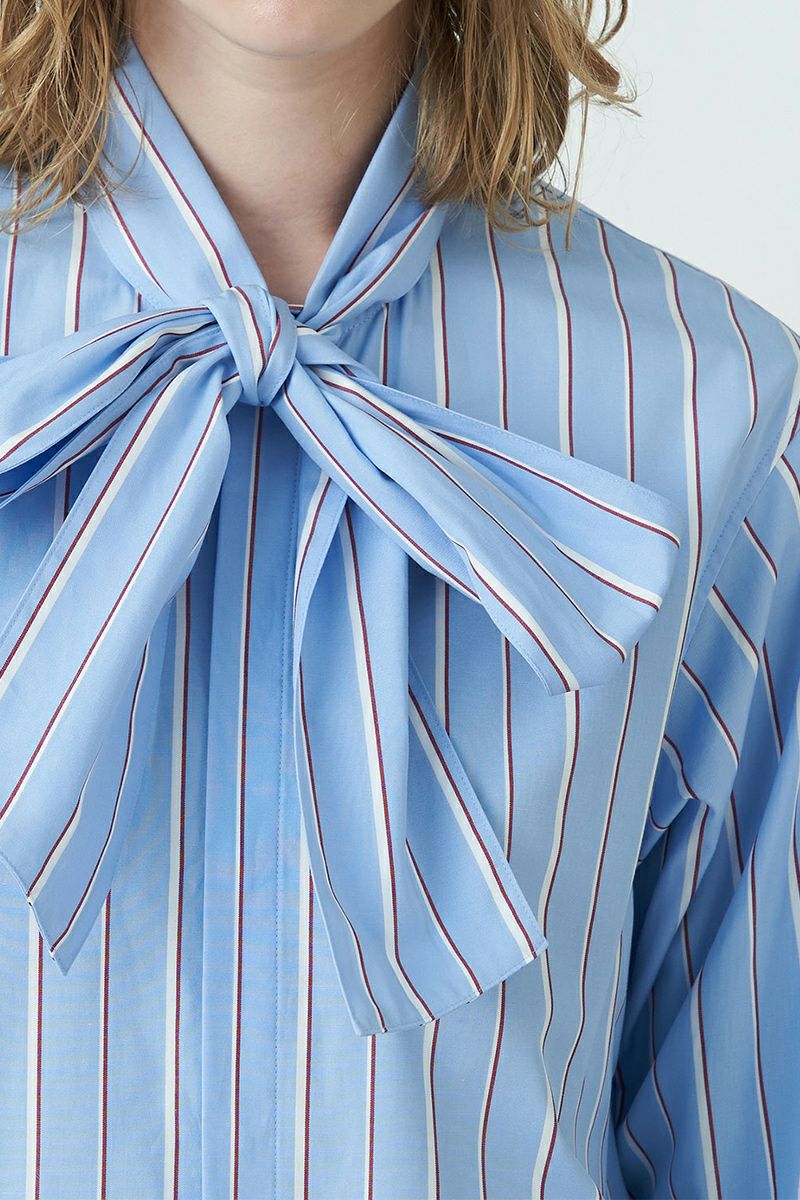 MACPHEE(マカフィー)ファインブロード ボウタイブラウス 12013401203 -2