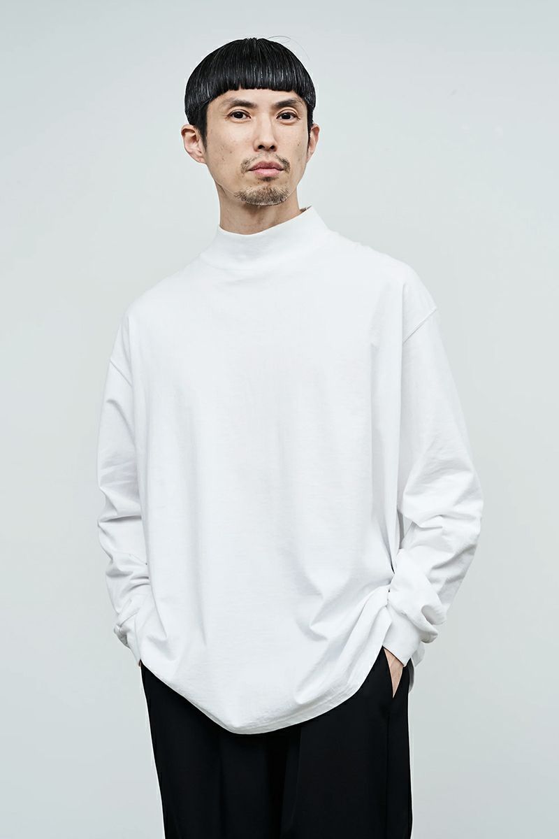 Graphpaper(グラフペーパー)L/S Mock Neck Tee GU233-70109B -4
