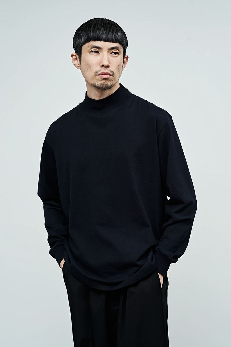 Graphpaper(グラフペーパー)L/S Mock Neck Tee GU233-70109B -6