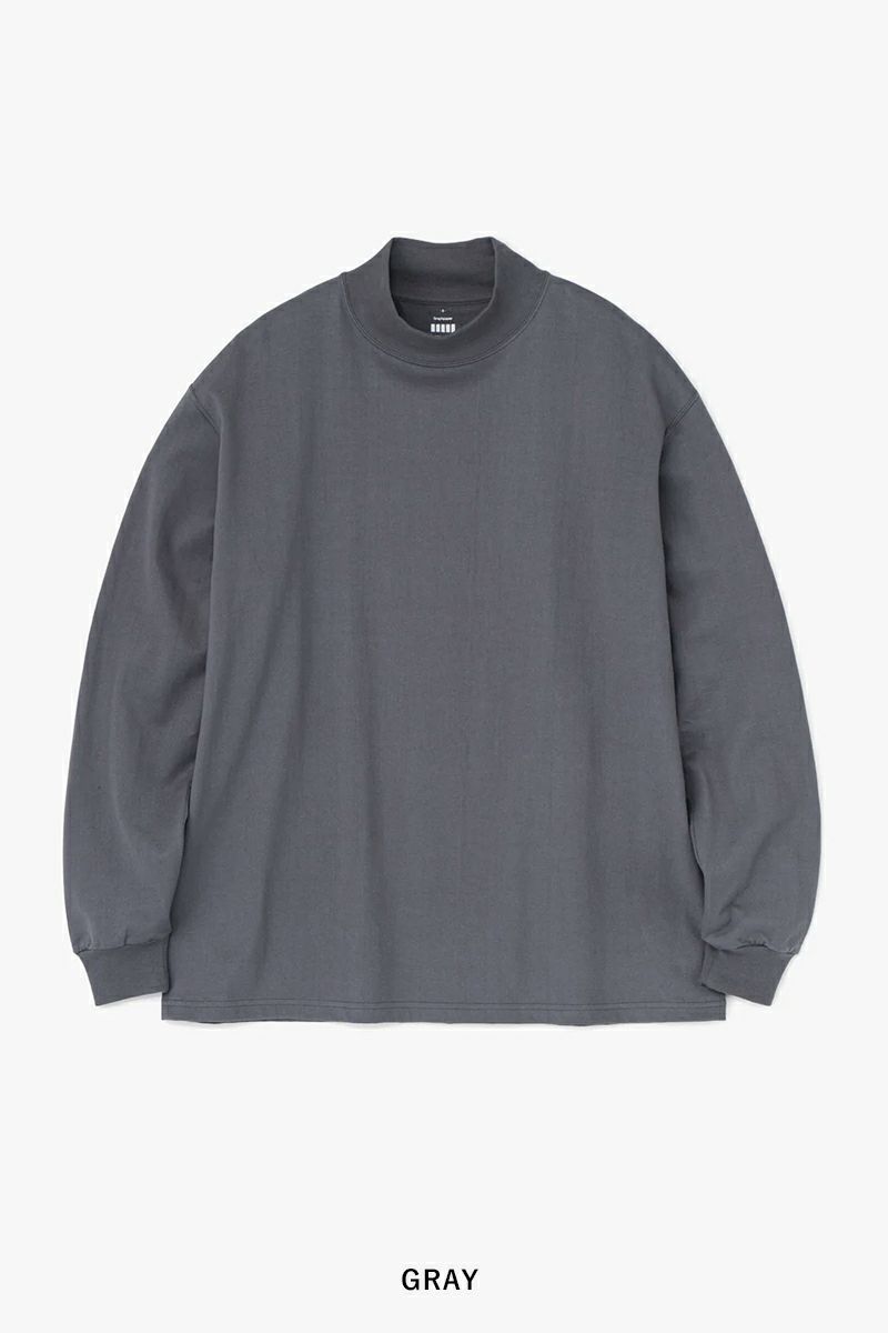 Graphpaper(グラフペーパー)L/S Mock Neck Tee GU233-70109B -9