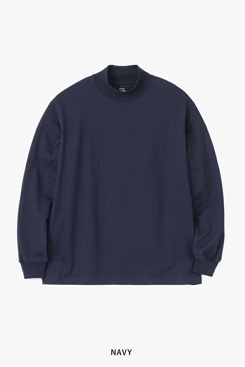Graphpaper(グラフペーパー)L/S Mock Neck Tee GU233-70109B -10