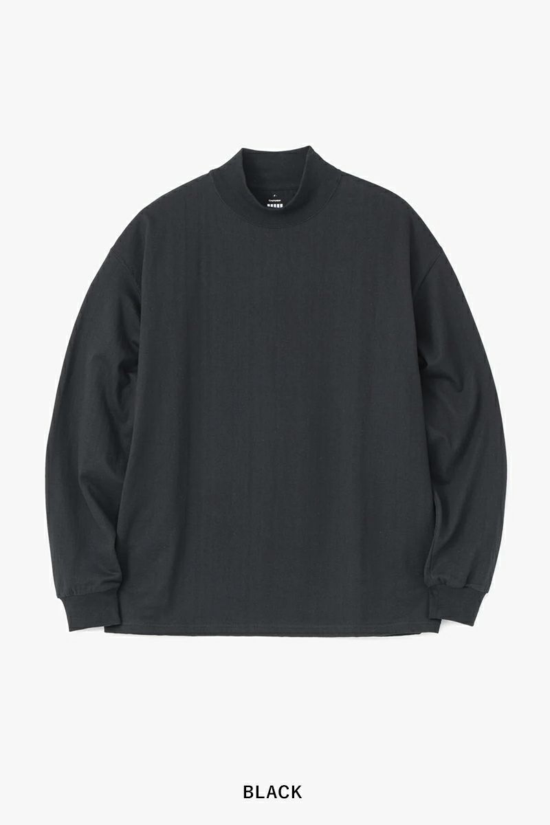 Graphpaper(グラフペーパー)L/S Mock Neck Tee GU233-70109B -11