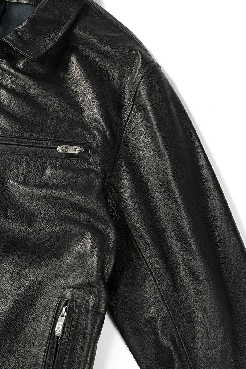 Porter Classic(ポータークラシック)シングルライダースジャケット W/ラブ&ピース シルバー PC SINGLE RIDERS JACKET W/LOVE&PIECE SILVER PC-017-2413 -13