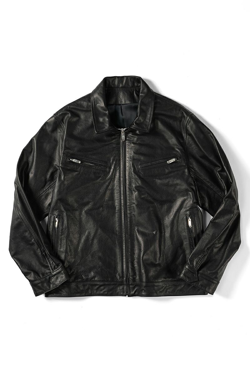 Porter Classic(ポータークラシック)シングルライダースジャケット W/ラブ&ピース シルバー PC SINGLE RIDERS JACKET W/LOVE&PIECE SILVER PC-017-2413 -17