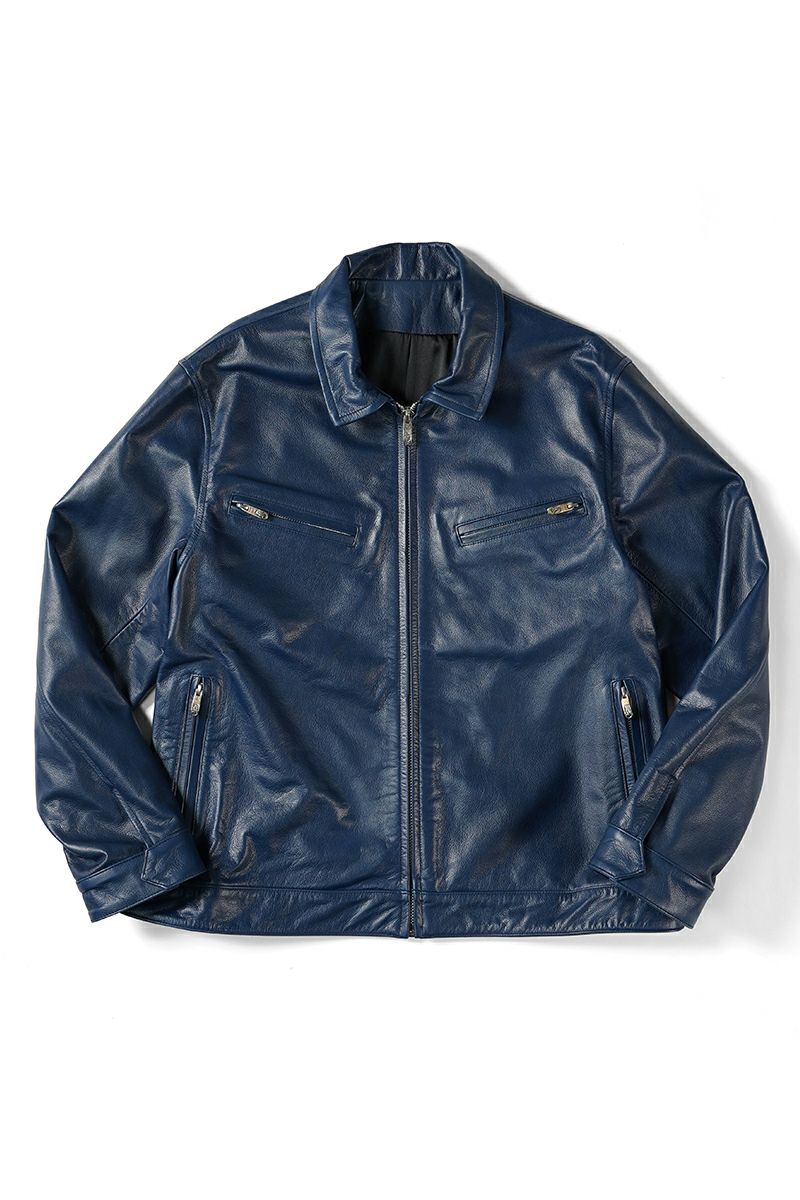 Porter Classic(ポータークラシック)シングルライダースジャケット W/ラブ&ピース シルバー PC SINGLE RIDERS JACKET W/LOVE&PIECE SILVER PC-017-2413 -18