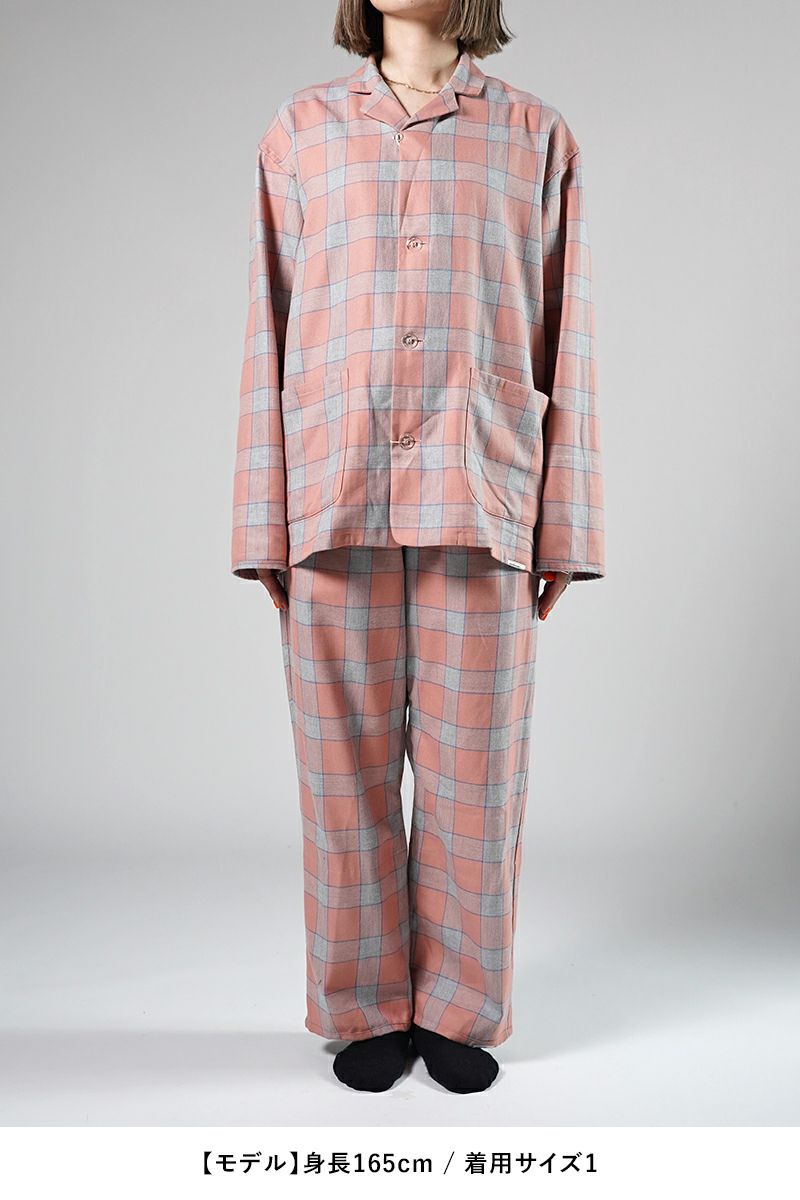 NOWHAW(ノウハウ)day pajama / #cotton_twill_check デイ パジャマ コットンツイルチェック P-S491-H -29