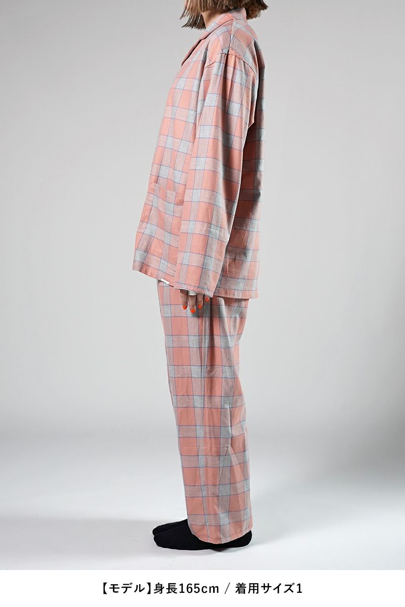 NOWHAW(ノウハウ)day pajama / #cotton_twill_check デイ パジャマ コットンツイルチェック P-S491-H -30