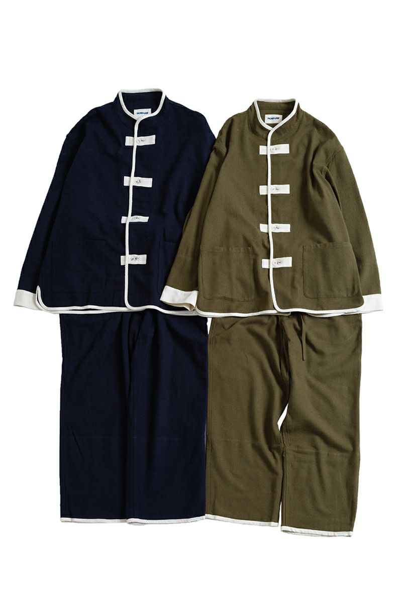 NOWHAW(ノウハウ)kung-fu pajama #cotton_silk_nep クンフー パジャマ コットンシルクネップビエラ P-S499-H