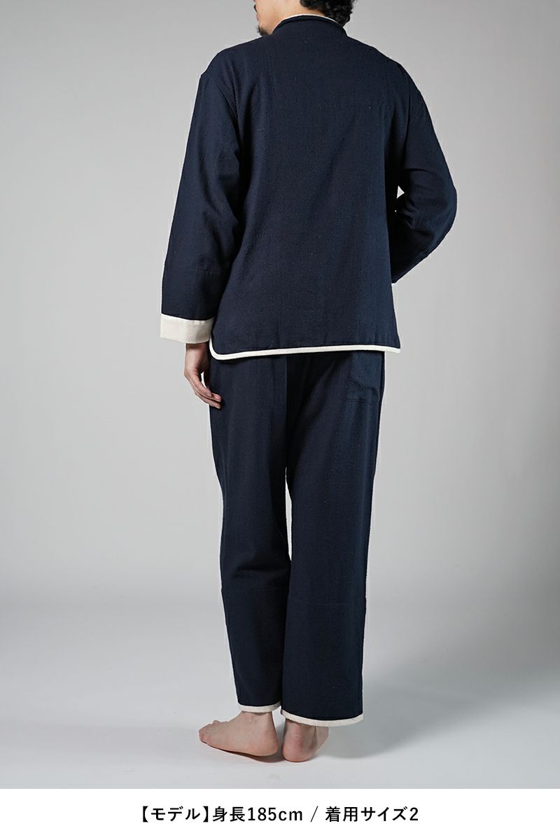 NOWHAW(ノウハウ)kung-fu pajama #cotton_silk_nep クンフー パジャマ コットンシルクネップビエラ P-S499-H -8