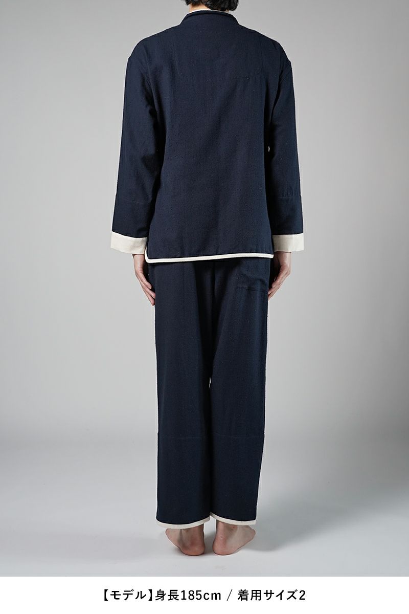 NOWHAW(ノウハウ)kung-fu pajama #cotton_silk_nep クンフー パジャマ コットンシルクネップビエラ P-S499-H -11