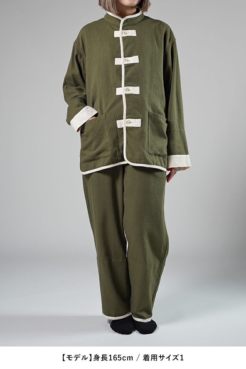 NOWHAW(ノウハウ)kung-fu pajama #cotton_silk_nep クンフー パジャマ コットンシルクネップビエラ P-S499-H -27