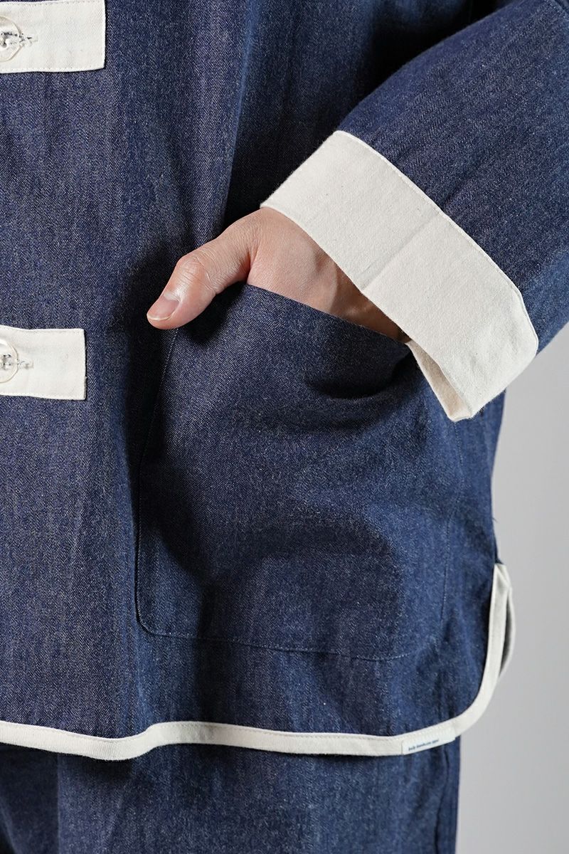 NOWHAW(ノウハウ)kung-fu pajama #denim クンフーパジャマ デニム P-S509-H -3