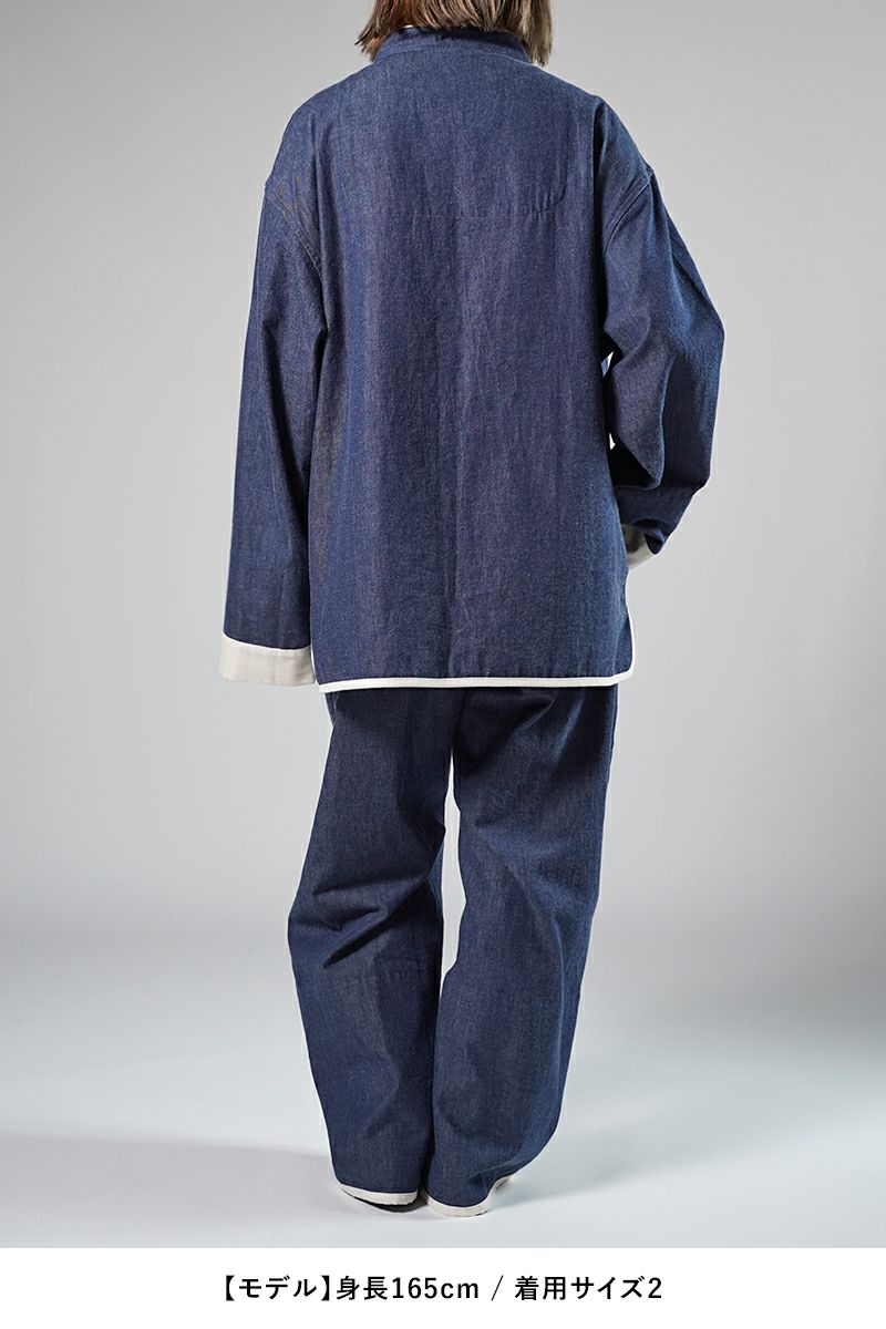 NOWHAW(ノウハウ)kung-fu pajama #denim クンフーパジャマ デニム P-S509-H -26