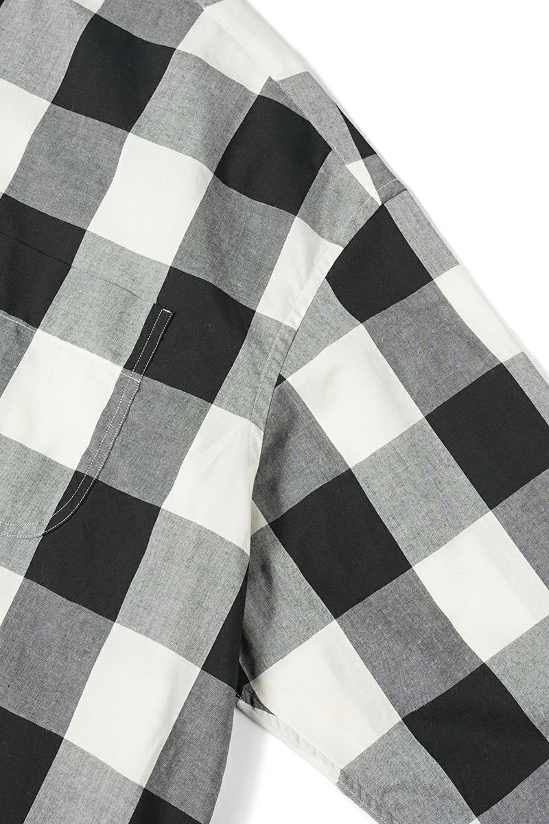 Porter Classic(ポータークラシック)ブロックチェックスタンドカラーシャツ BLOCK CHECK STAND COLLAR SHIRT PC-016-2474 -15