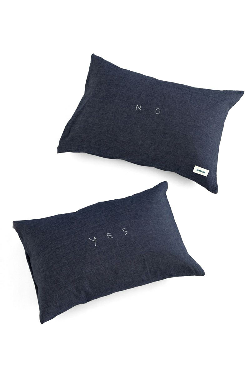 NOWHAW(ノウハウ)yes no pillow #denim P-09-Z