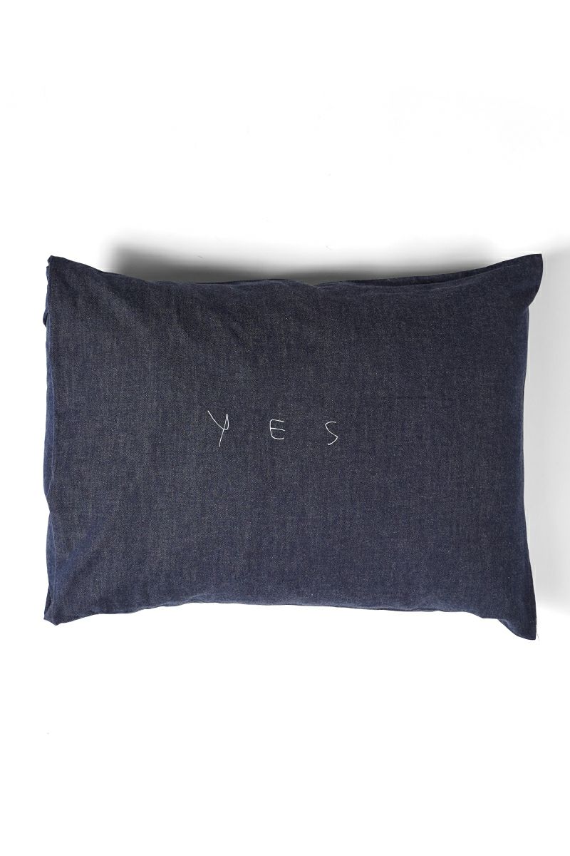 NOWHAW(ノウハウ)yes no pillow #denim P-09-Z -1