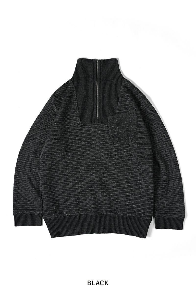 Porter Classic(ポータークラシック)BEATNIK KENDO KNIT HALF ZIP ビートニックケンドーニットハーフジップ　PC-030-2453 -18