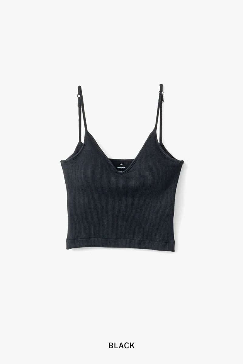 Graphpaper(グラフペーパー)American Sea Island Cotton Short Camisole アメリカンシーアイランドコットン ショートキャミソール GL241-70125B -6