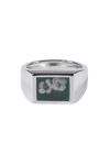 XOLO(ショロ)Signet Ring with Green Flower シグネットリング グリーンフラワー XOR043