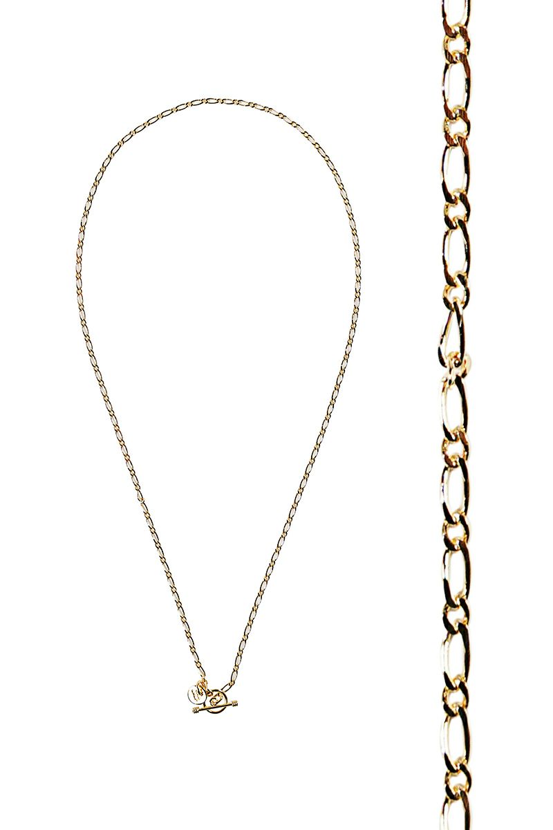 XOLO(ショロ)Oval Mutual Link Necklace -Small- 24K coating オーバルミューチュアルリンクネックレス スモール 24金コーティング XON017-50AG XON017-60AG