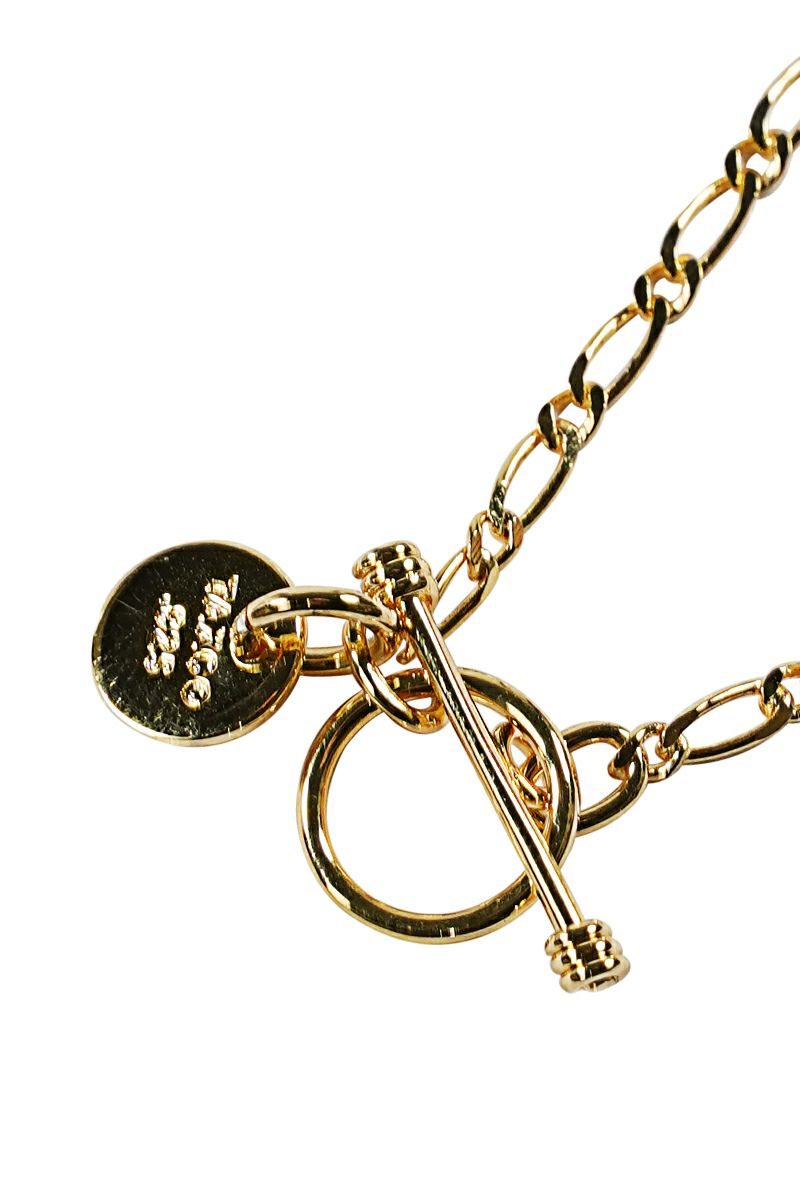 XOLO(ショロ)Oval Mutual Link Necklace -Small- 24K coating オーバルミューチュアルリンクネックレス スモール 24金コーティング XON017-50AG XON017-60AG -2