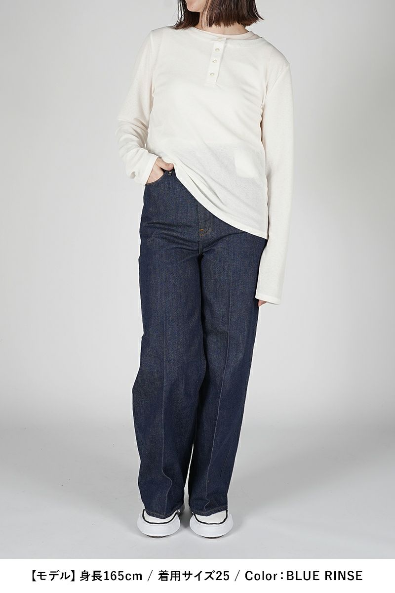 パンツ upper hights THE SISTER 21 BLUE RINSE upper hights(アッパーハイツ)｜THE SISTER ハイライズワイド