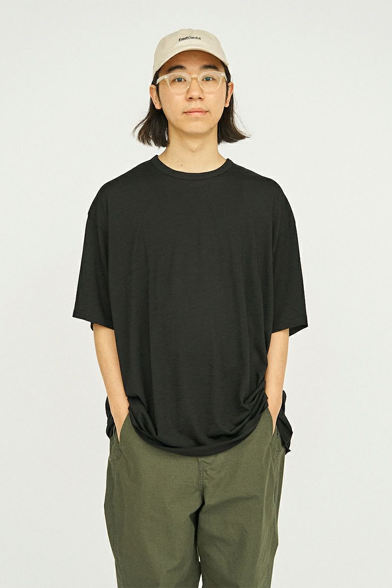 FreshService(フレッシュサービス) WASHABLE WOOL S/S TEE ウォッシャブルウール 半袖Tシャツ FSC241-70165B 