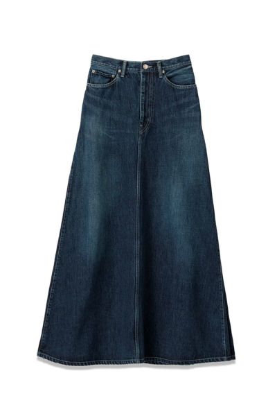 Graphpaper(グラフペーパー)Selvage Denim Skirt-DARK FADE- セルビッチデニムスカート GL24140190DB