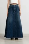 Graphpaper(グラフペーパー)Selvage Denim Skirt-DARK FADE- セルビッチデニムスカート GL24140190DB -4