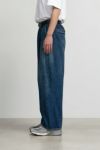 Graphpaper(グラフペーパー)Selvage Denim Two Tuck Pants-DARK FADE- セルビッチデニムツータックパンツ GU241-40188DB -5