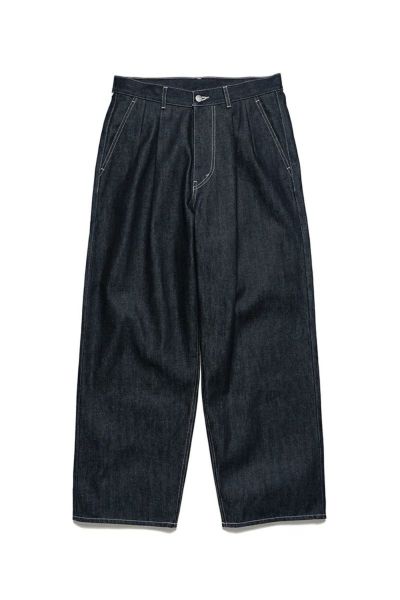 Graphpaper(グラフペーパー)Selvage Denim Two Tuck Pants -RIGID- セルビッチデニムツータックパンツ GU241-40188RB