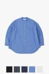 Graphpaper(グラフペーパー)Oxford Oversized Band Collar Shirt オックスフォードオーバーサイズバンドカラーシャツ GM241-50022B