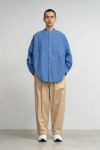Graphpaper(グラフペーパー)Oxford Oversized Band Collar Shirt オックスフォードオーバーサイズバンドカラーシャツ GM241-50022B -1
