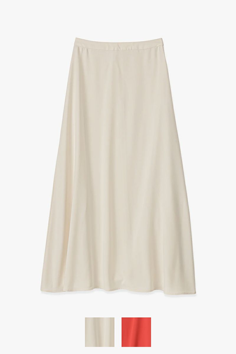 Graphpaper(グラフペーパー)Satin Flare Skirt サテンフレアスカート GL241-40257C