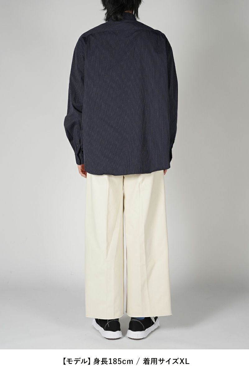 Porter Classic(ポータークラシック)ROLL UP PIN STRIPE SHIRT ロールアップピンストライプシャツ PC-016-2757 -6