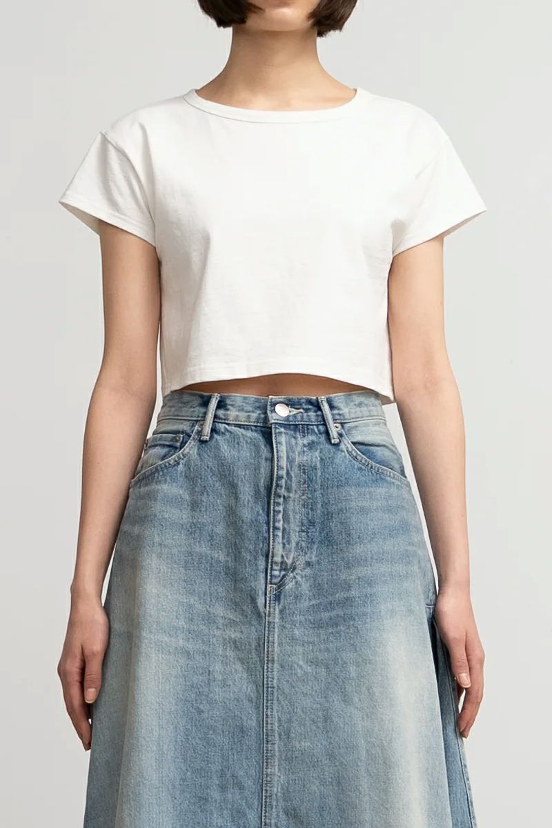 Graphpaper(グラフペーパー)Recycled Cotton Jersey Compact Tee リサイクルドコットンジャージーコンパクトTシャツ GL241-70141 -2