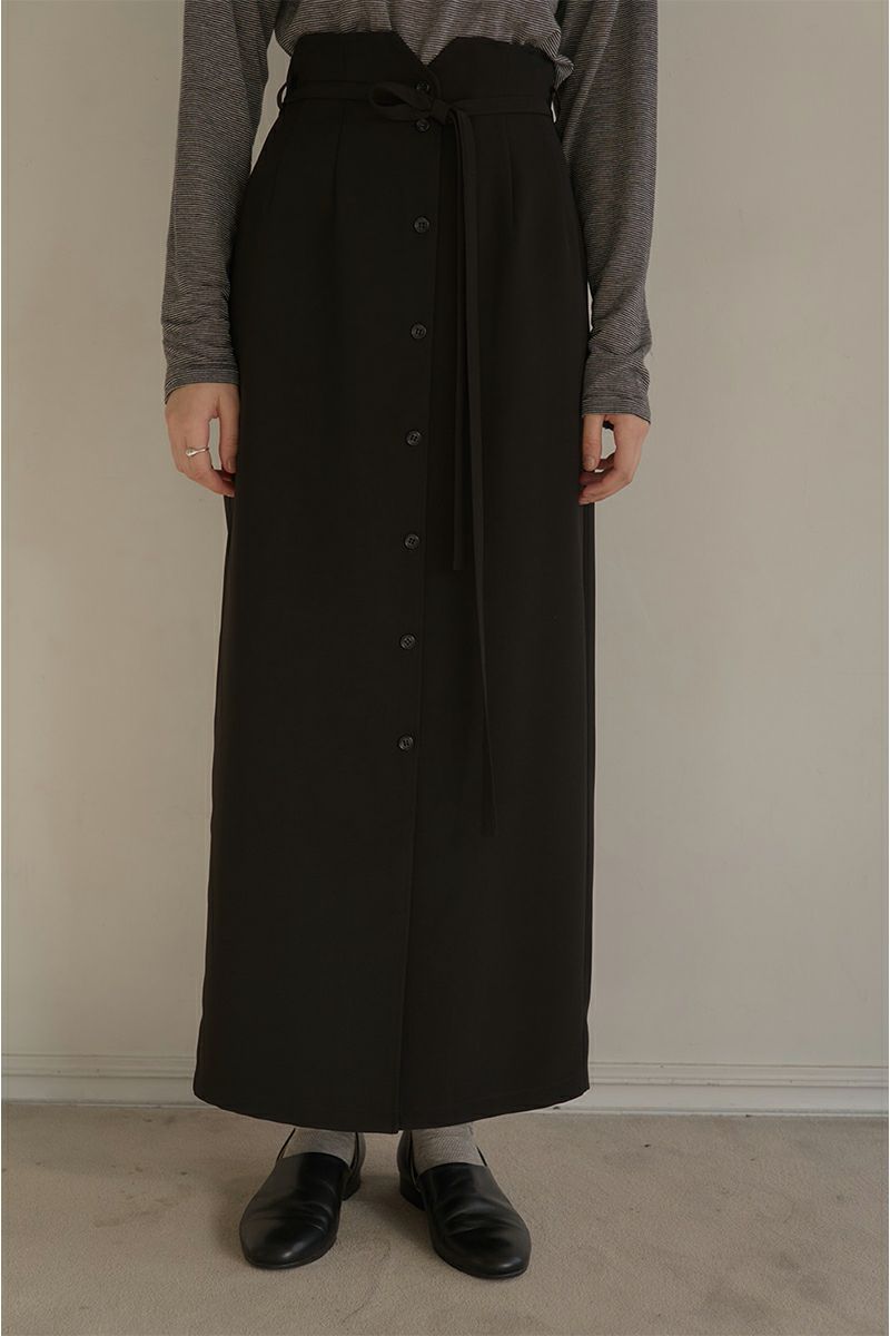 MANOF(マノフ)CENTER BUTTON PENCIL SKIRT センターボタンペンシルスカート 86109-6022 -1