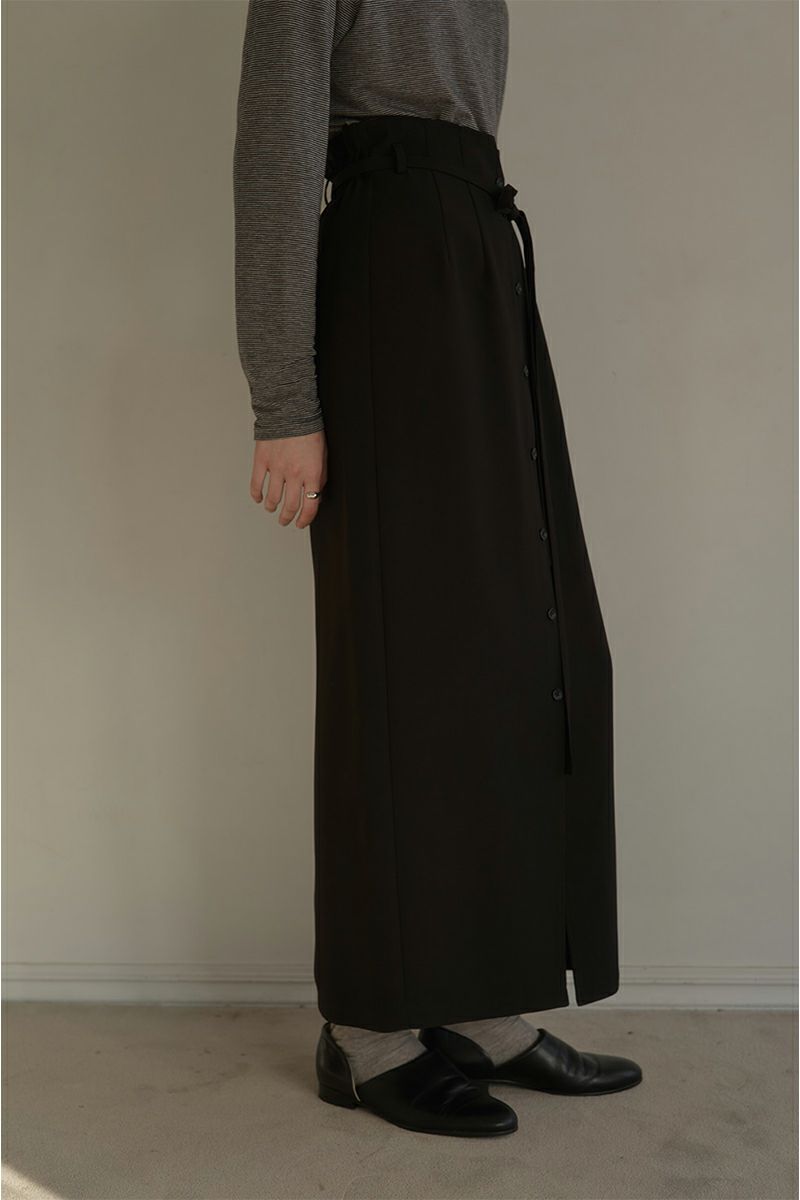 MANOF(マノフ)CENTER BUTTON PENCIL SKIRT センターボタンペンシルスカート 86109-6022 -2