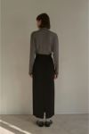 MANOF(マノフ)CENTER BUTTON PENCIL SKIRT センターボタンペンシルスカート 86109-6022 -7