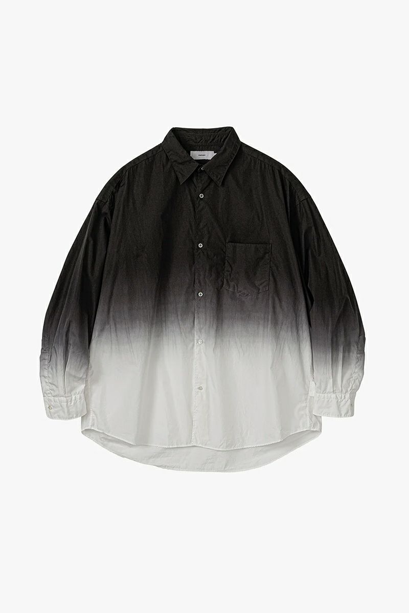 Broad L/S Oversized Regular Collar Shirt ブロード長袖オーバー