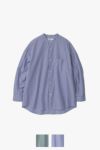 Graphpaper(グラフペーパー)Broad L/S Oversized Band Collar Shirt ブロードオーバーサイズバンドカラー長袖シャツ GM241-50002STB