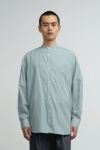 Graphpaper(グラフペーパー)Broad L/S Oversized Band Collar Shirt ブロードオーバーサイズバンドカラー長袖シャツ GM241-50002STB -1