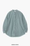 Graphpaper(グラフペーパー)Broad L/S Oversized Band Collar Shirt ブロードオーバーサイズバンドカラー長袖シャツ GM241-50002STB -7