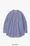 Graphpaper(グラフペーパー)Broad L/S Oversized Band Collar Shirt ブロードオーバーサイズバンドカラー長袖シャツ GM241-50002STB -8