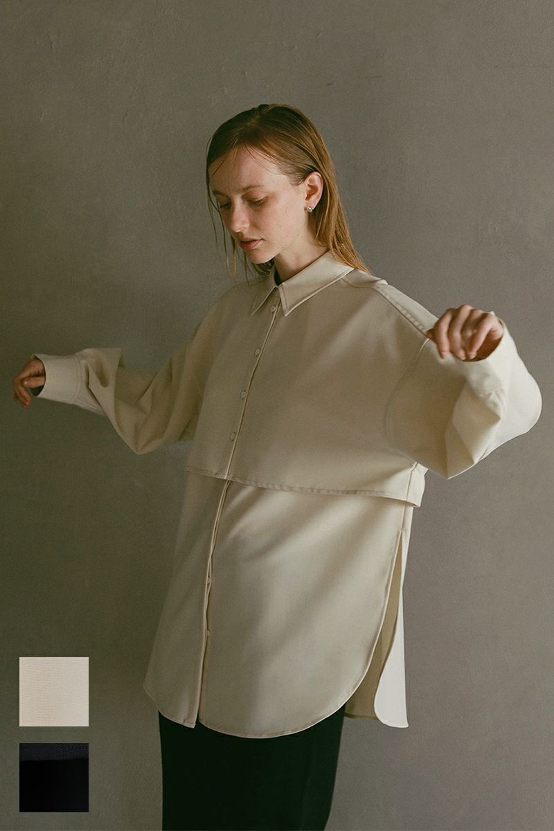 MANOF(マノフ)LAYERED SHIRT レイヤードシャツ 86122-4032